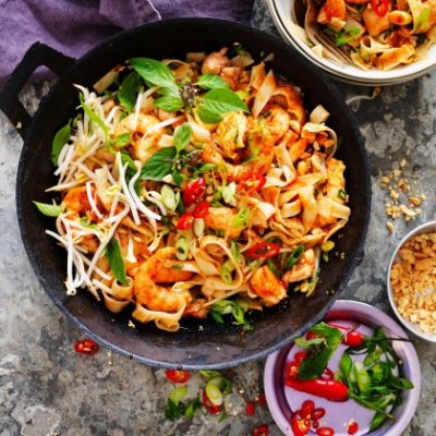 Chicken Shrimp Pad Thai