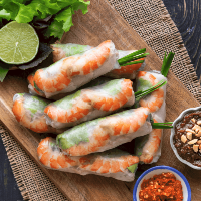 Pork Shrimp Salad Rolls